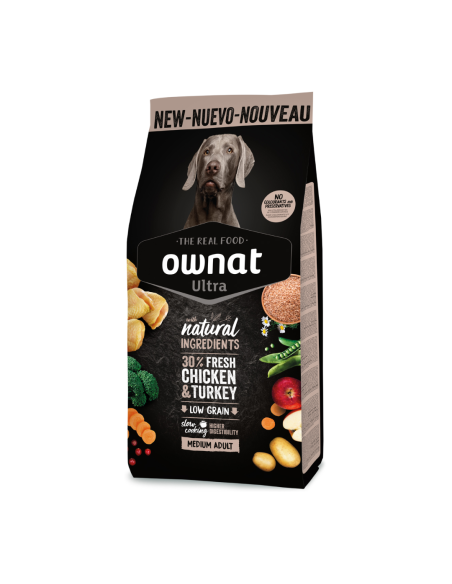 OWNAT Perro ULTRA SUPERPREMIUM MEDIUM ADULT 3 kg